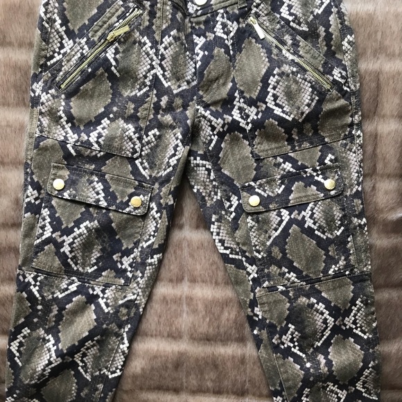 Michael Kors Snakeskin Cargo Pants - Picture 4 of 4
